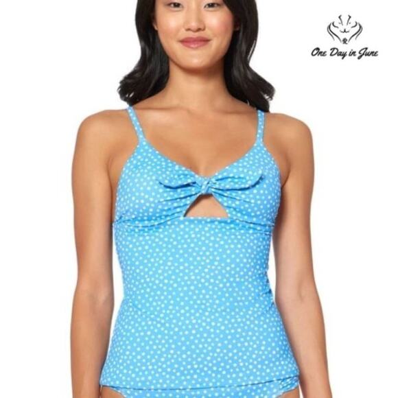 Jessica Simpson On The Spot Tankini Top Size S - Picture 1 of 2